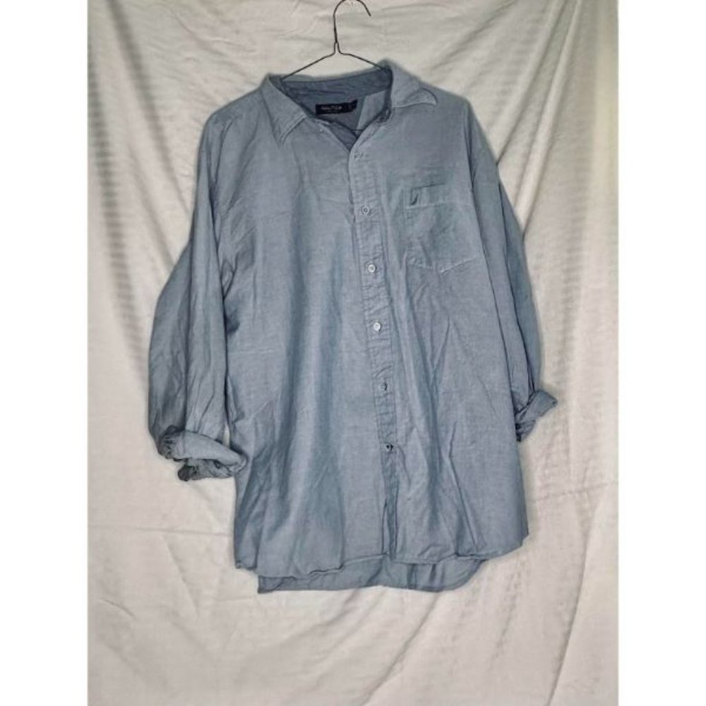 Nautica Light Blue Button Up Size XL